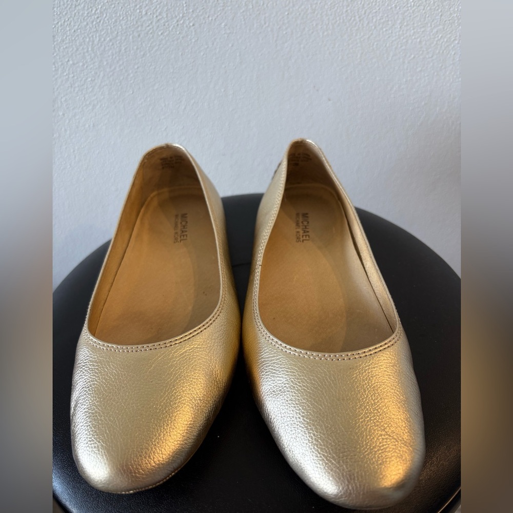 Michael Kors Gold  Ballet Flats